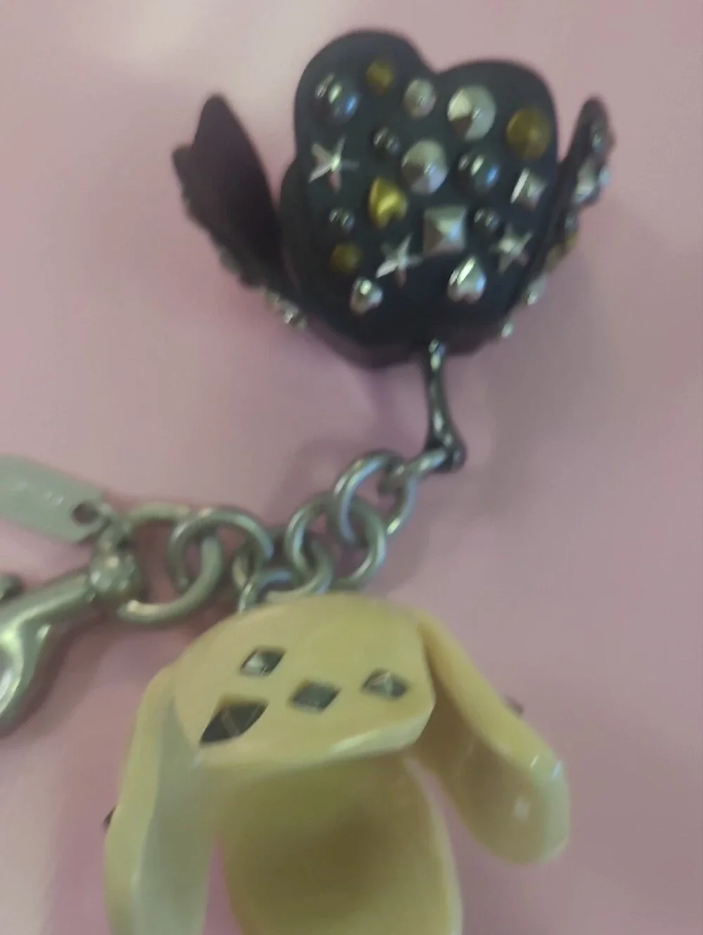 Coach Tea Rose Studded Charm